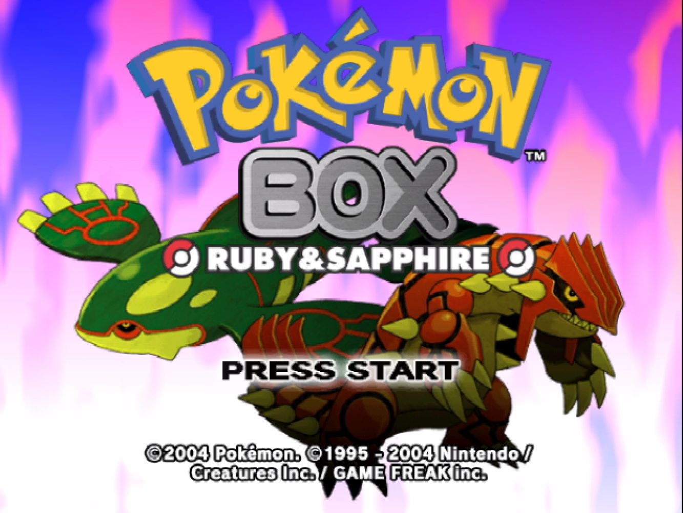 Pokemon Box - Ruby and Sapphire
